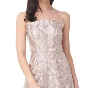 JS Collections Women's “Rosie” Pink and Gold Cocktail Dress Size 12